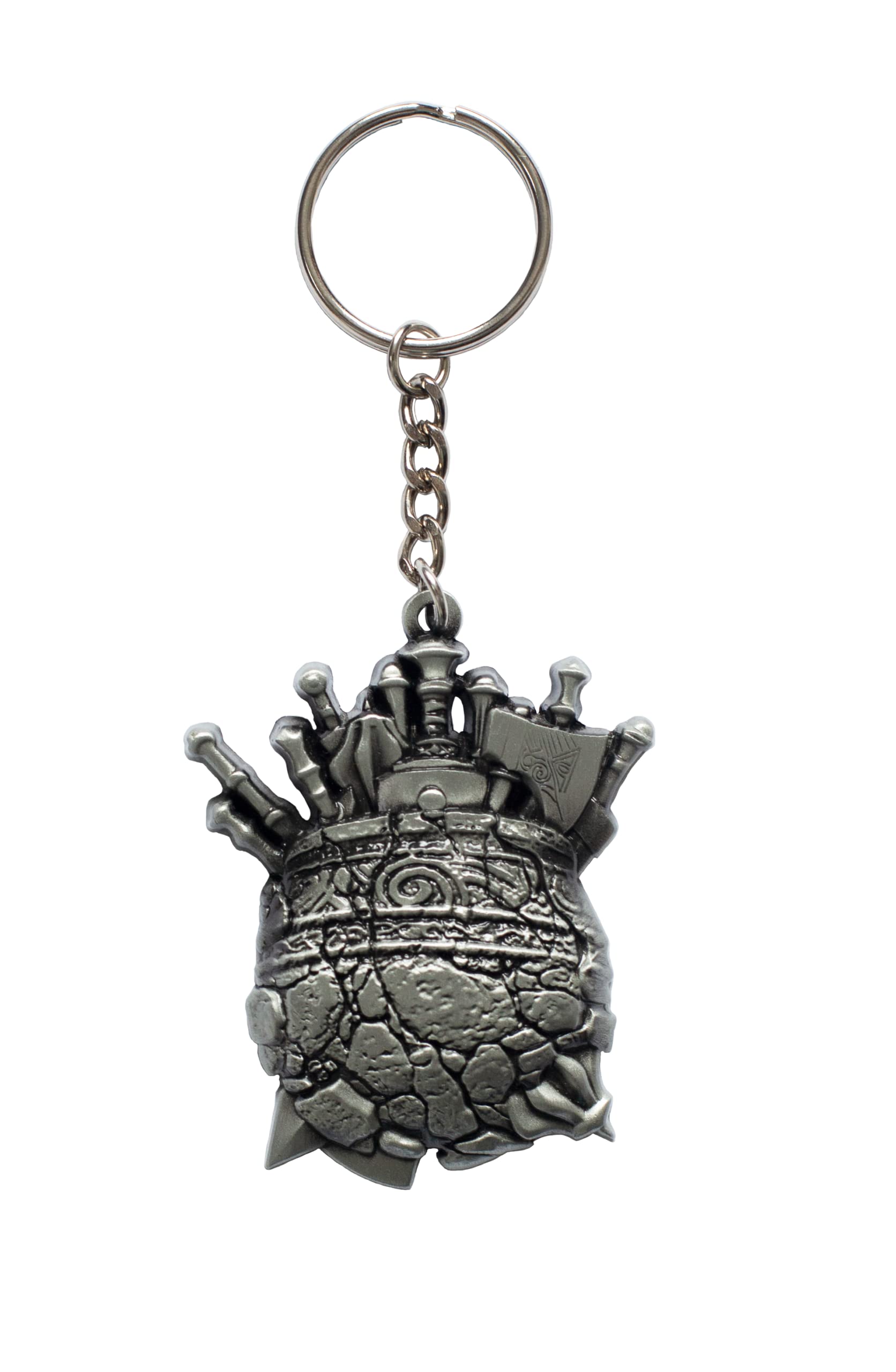 Elden Ring Inspired Great-Jar's Arsenal Keychain with Key Ring - Durable Metal Keychain for Gamers & Collectors - Perfect for Keys, Backpacks, and Gaming Accessories