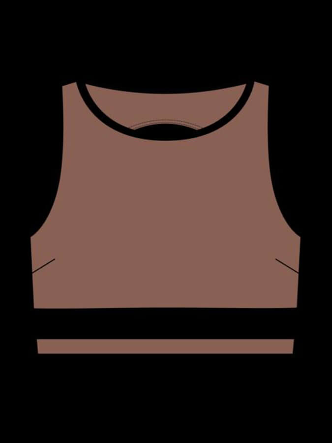 Tavi Agility Women's Sports Bra - High Impact Support Workout Top - Clove Ebony - Perfect for Running, Yoga & Gym Training