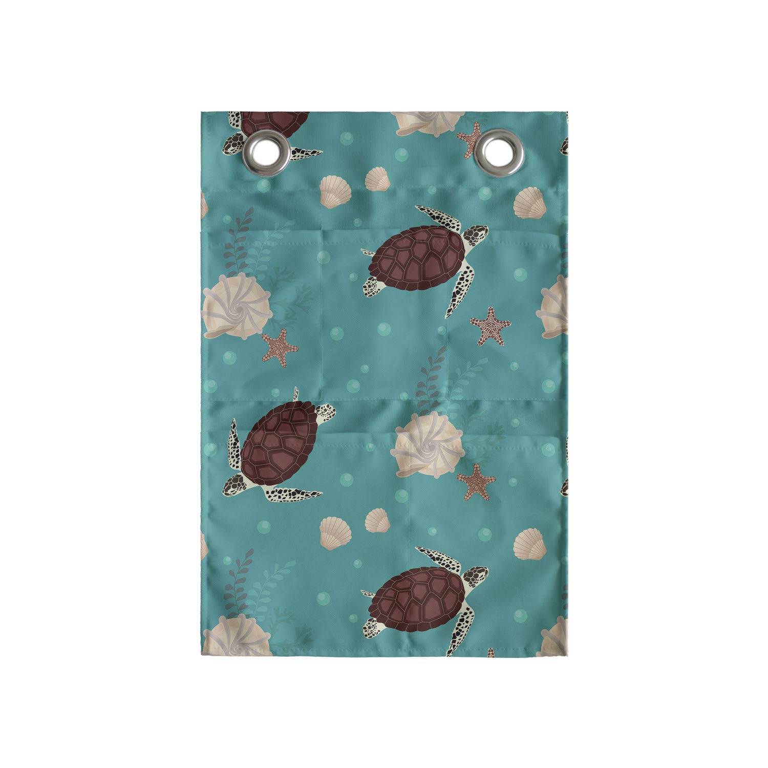 Ambesonne Marine Hanging Pocket Organizer - Waterproof Polyester Storage Bag with Multiple Pockets (14
