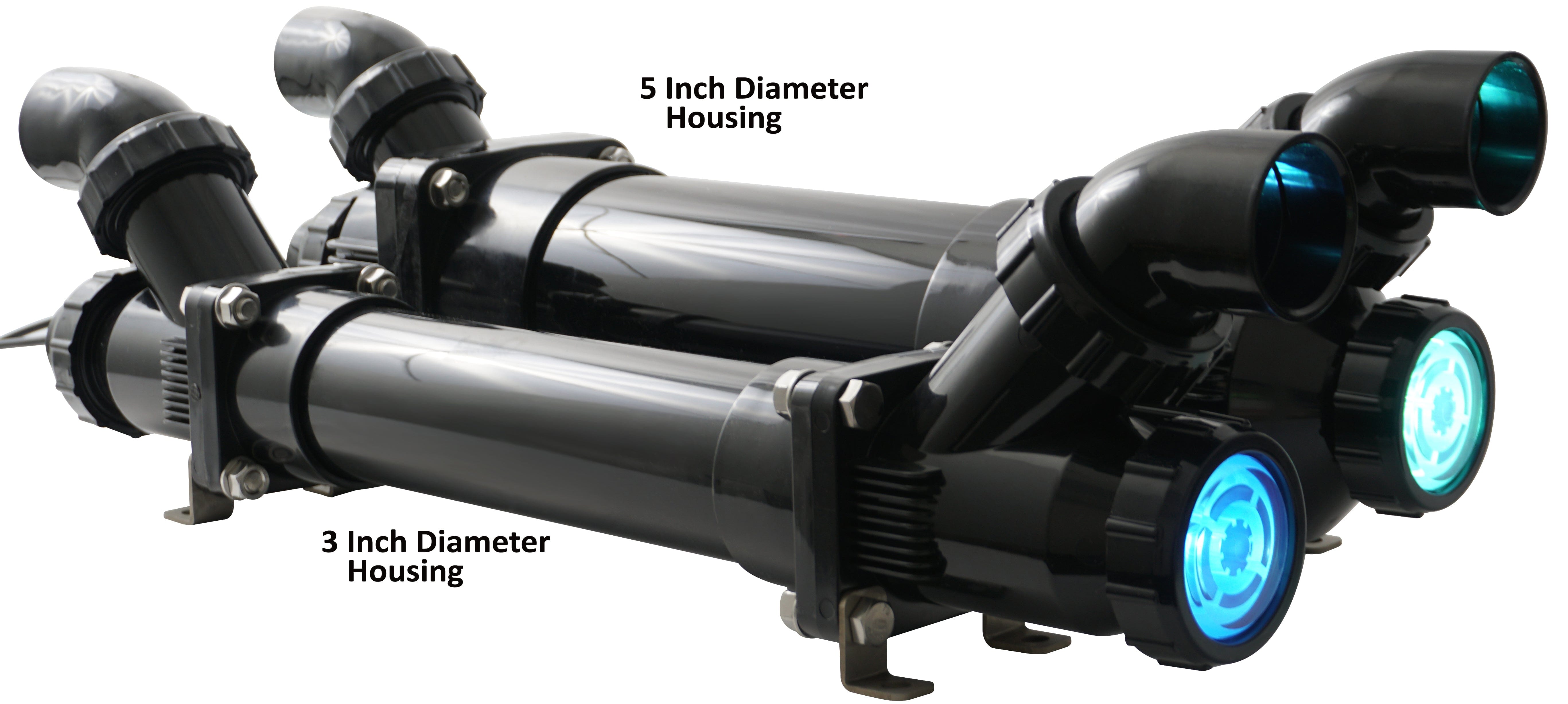 Lifegard Pro MAX 90W High Output Germicidal UV Light - 5-Inch Diameter Housing for Aquarium, Pond & Water Sterilization | Kills Bacteria, Algae & Viruses
