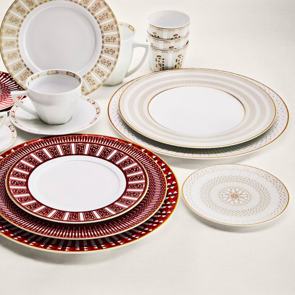 Arcadia Gold Charger Plate - Elegant Decorative Serving Platter for Weddings, Parties & Special Events | Premium Gold Charger Plate for Dining & Table Decor