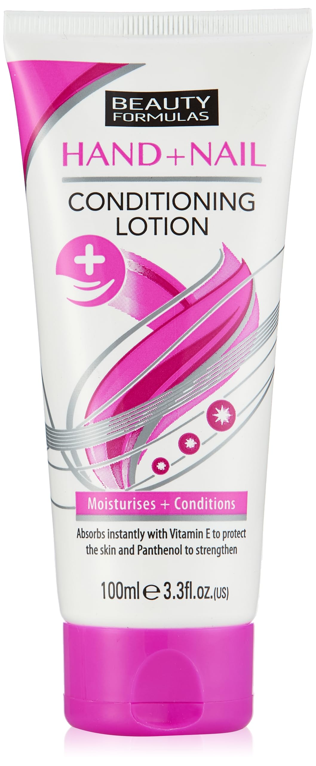 Beauty Formulas Hand & Nail Conditioning Lotion - Moisturizing Cream for Dry Skin & Cuticle Care - Perfect for Daily Hand Care & Nail Treatment at Home or Salon