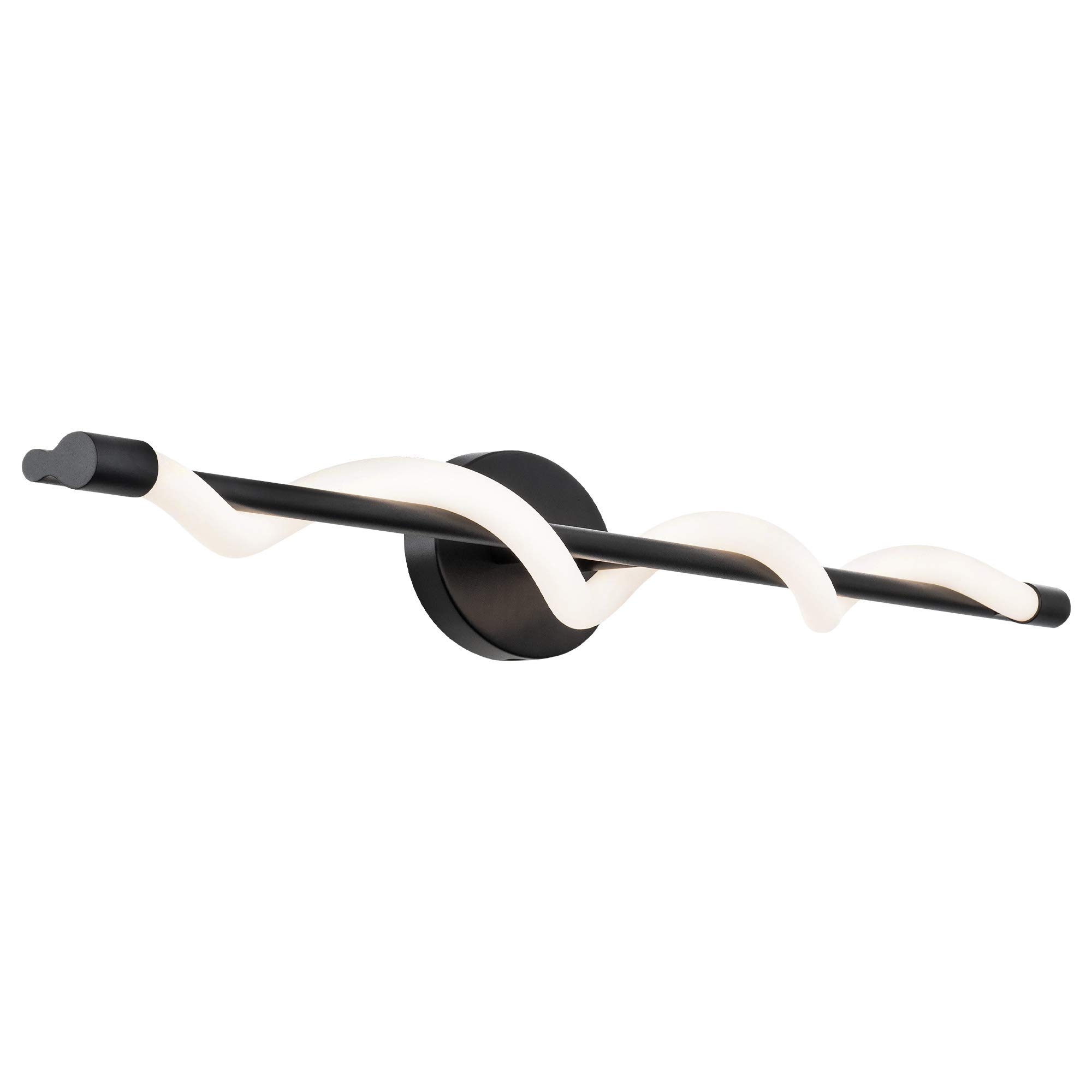 WAC Lighting dweLED Jasmine 37-inch LED Bathroom Vanity Light or Wall Sconce 3000K Warm White Black Fixture - Perfect for Modern Bathrooms, Powder Rooms & Dressing Areas