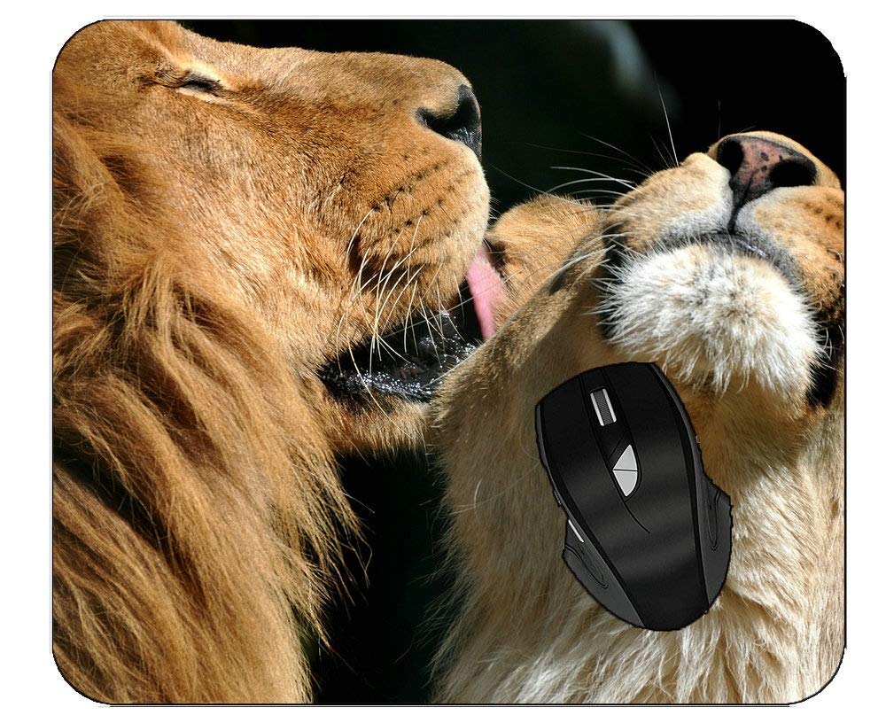 Premium Gaming Mouse Pad - Non-Slip Rubber Base with Lion Design for PC & Laptop | Perfect for Esports, Office Work & Home Use