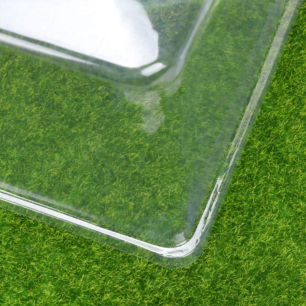 DOITOOL Microgreens Growing Kit - 10 Pack Clear Plastic Seedling Trays with Humidity Domes for Indoor Gardening, Plant Germination, Herb Sprouting - Perfect for Home Hydroponics, Organic Farming & Kitchen Herb Gardens