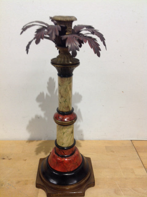 John Richard Ornate Palm Candle Holder - 19