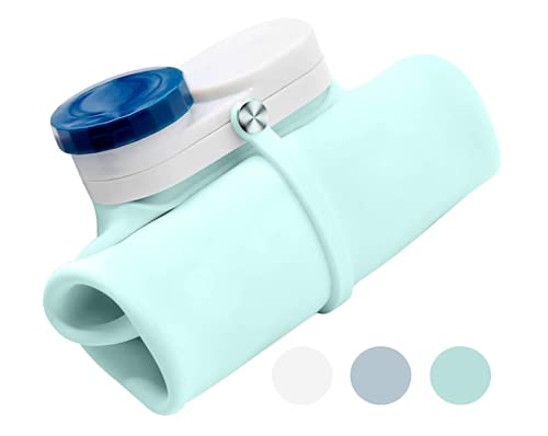 20 oz Collapsible Silicone Water Bottle - BPA Free, Leak Proof, Reusable Travel & Sports Bottle - Perfect for Hiking, Camping, Gym & Outdoor Activities