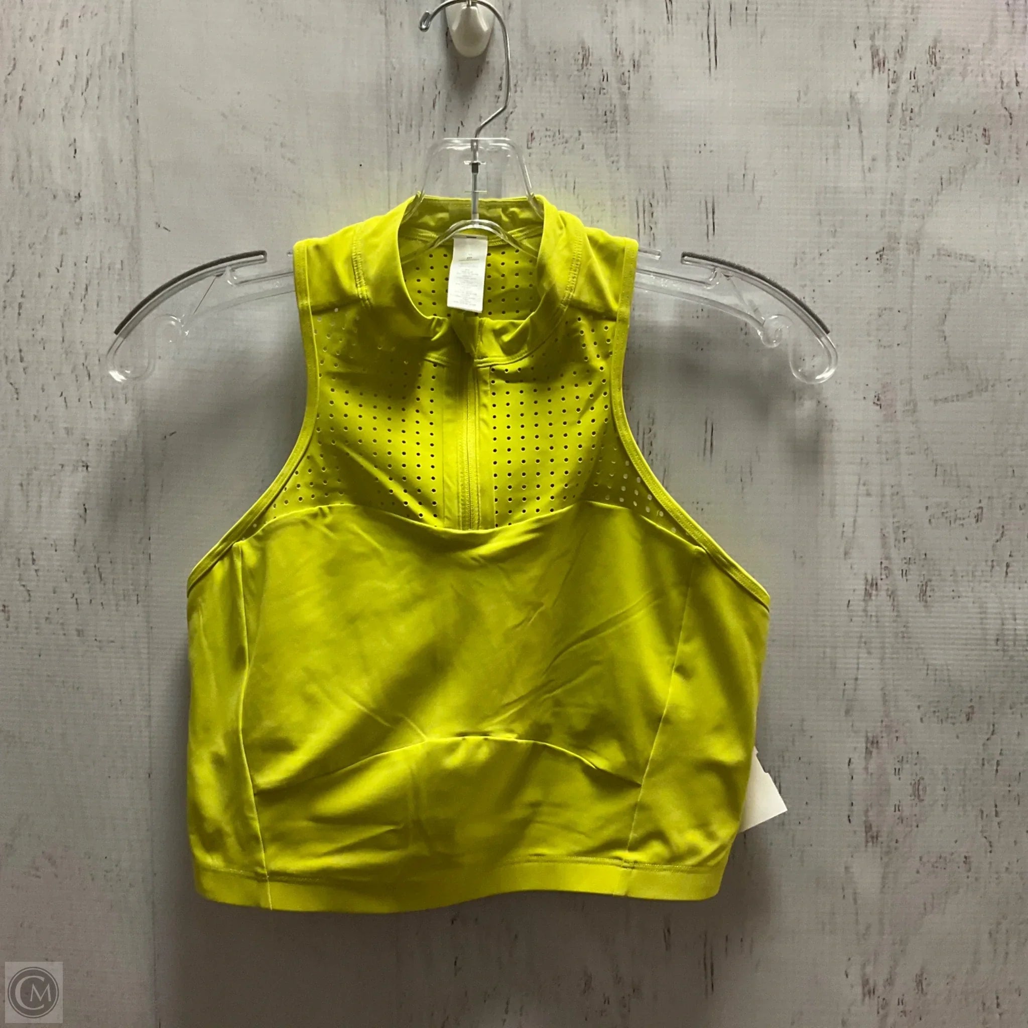 Lululemon Women's Athletic Sports Bra - High Support, Breathable, Size 10, Yellow - Perfect for Yoga, Running & Gym Workouts