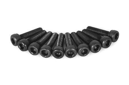 10mm M2 Iron Cup Head Screws Black Anodized (10 Pack) - Hex Socket Drive for Tadpole & Odonata Frames - Perfect for Bike Assembly, DIY Projects & Metal Fabrication