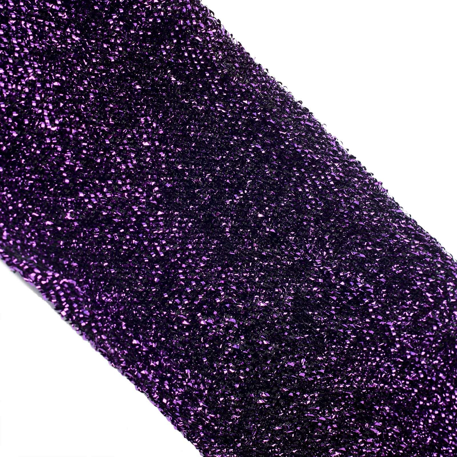 10 Pack Purple Metallic Spandex Chair Sashes & Bows - Elegant Wedding, Party, Banquet Decorations - Perfect for Chair Backs, Table Settings & Venue Decor - Ideal for Bridal Showers, Baby Showers & Anniversary Celebrations - Great for Home Decor, Birthday Parties and Special Events