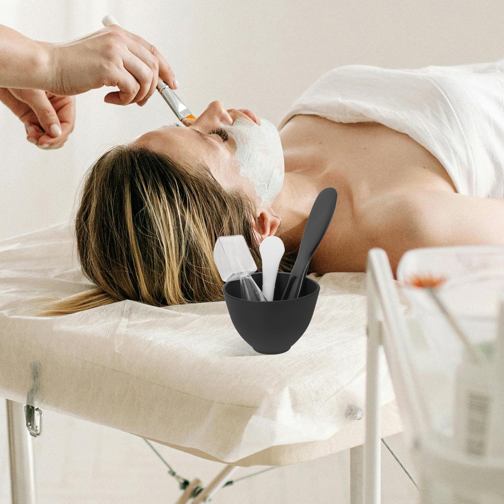 DIY Silicone Mask Mixing Bowl Set for Facial Care - Perfect for At-Home Spa, Skincare Routine & Beauty Treatments