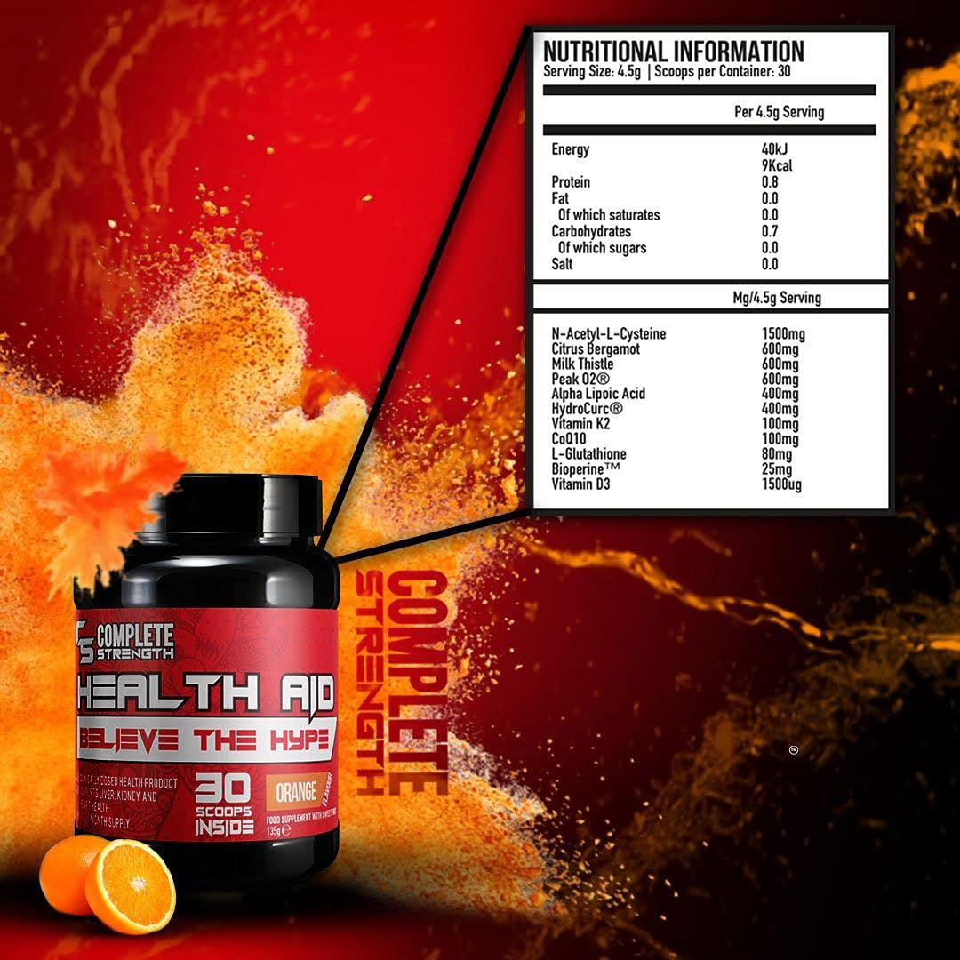 Complete Strength Health Aid Supplement 135g - Boost Energy, Support Immunity & Recovery for Active Lifestyles