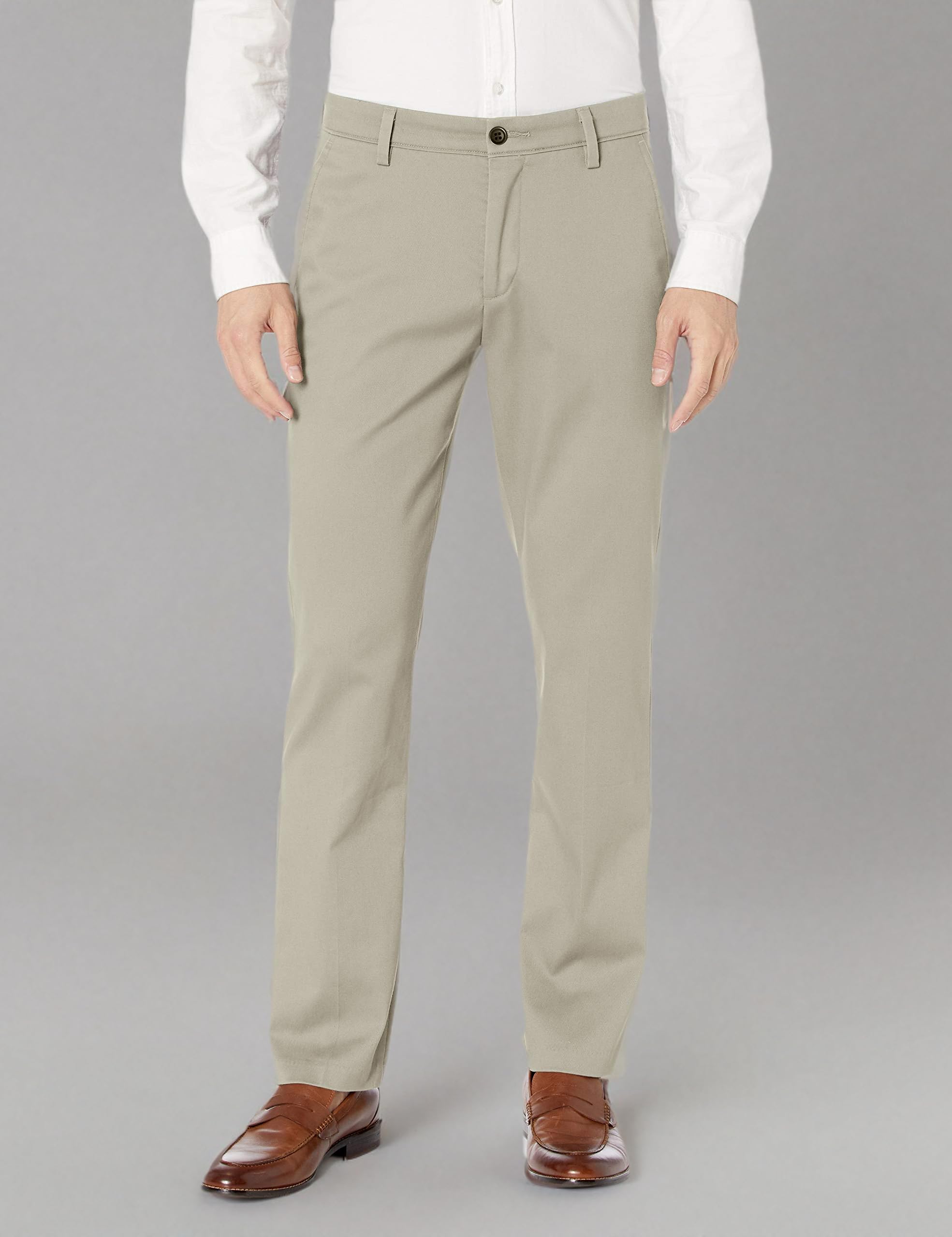 Dockers Men's Slim Fit Easy Khaki Pants - Comfortable Office & Casual Wear for Business & Travel