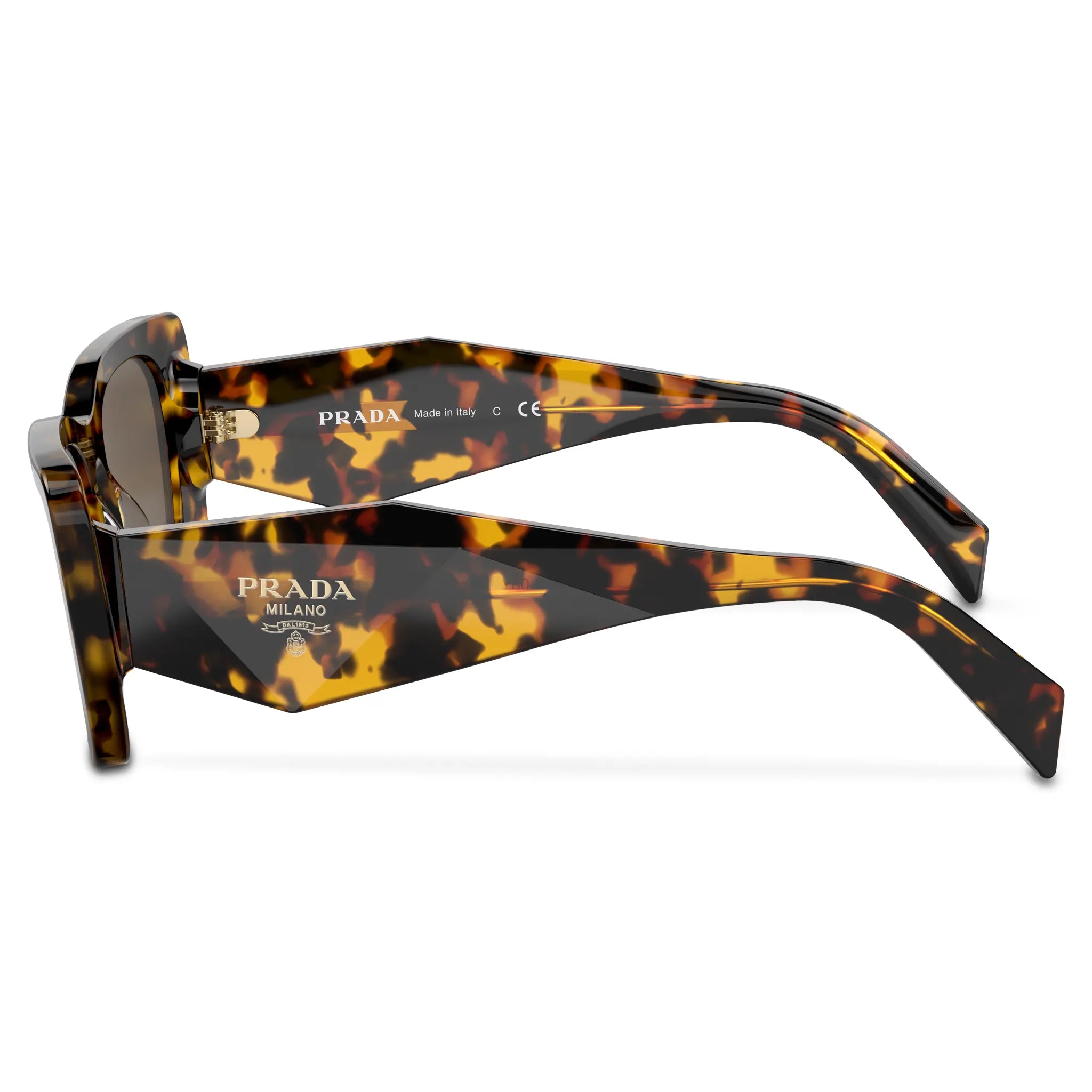 Prada PR 08YS 01V8C1 Havana Honey Sunglasses for Women - Luxury Designer Sunglasses with UV Protection - Perfect for Beach, Driving & Outdoor Activities