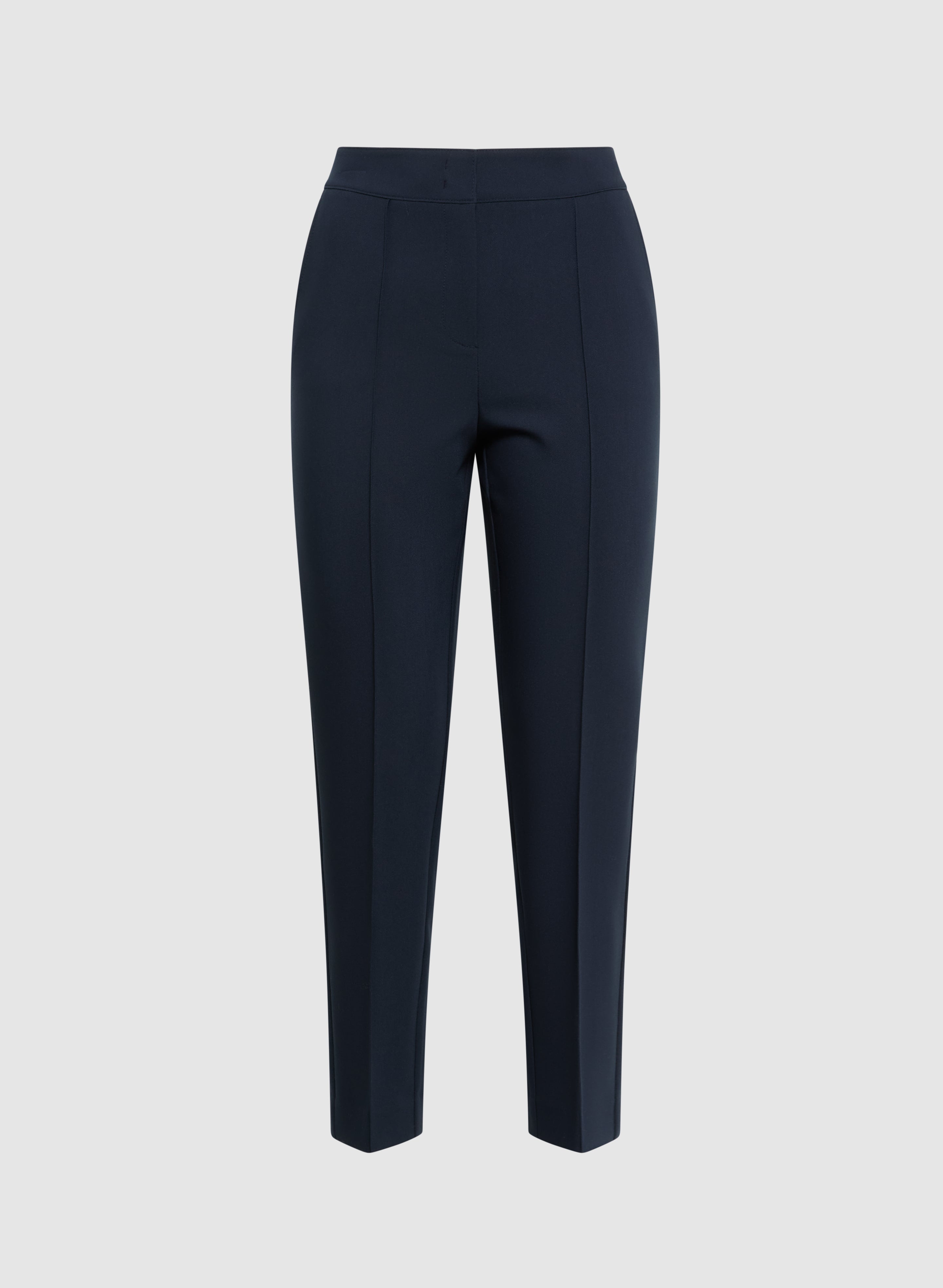 Emma Seamed Slim Leg Pants for Women - High Waist Stretchy Office Trousers | Comfortable Work Pants for Business Casual & Professional Wear