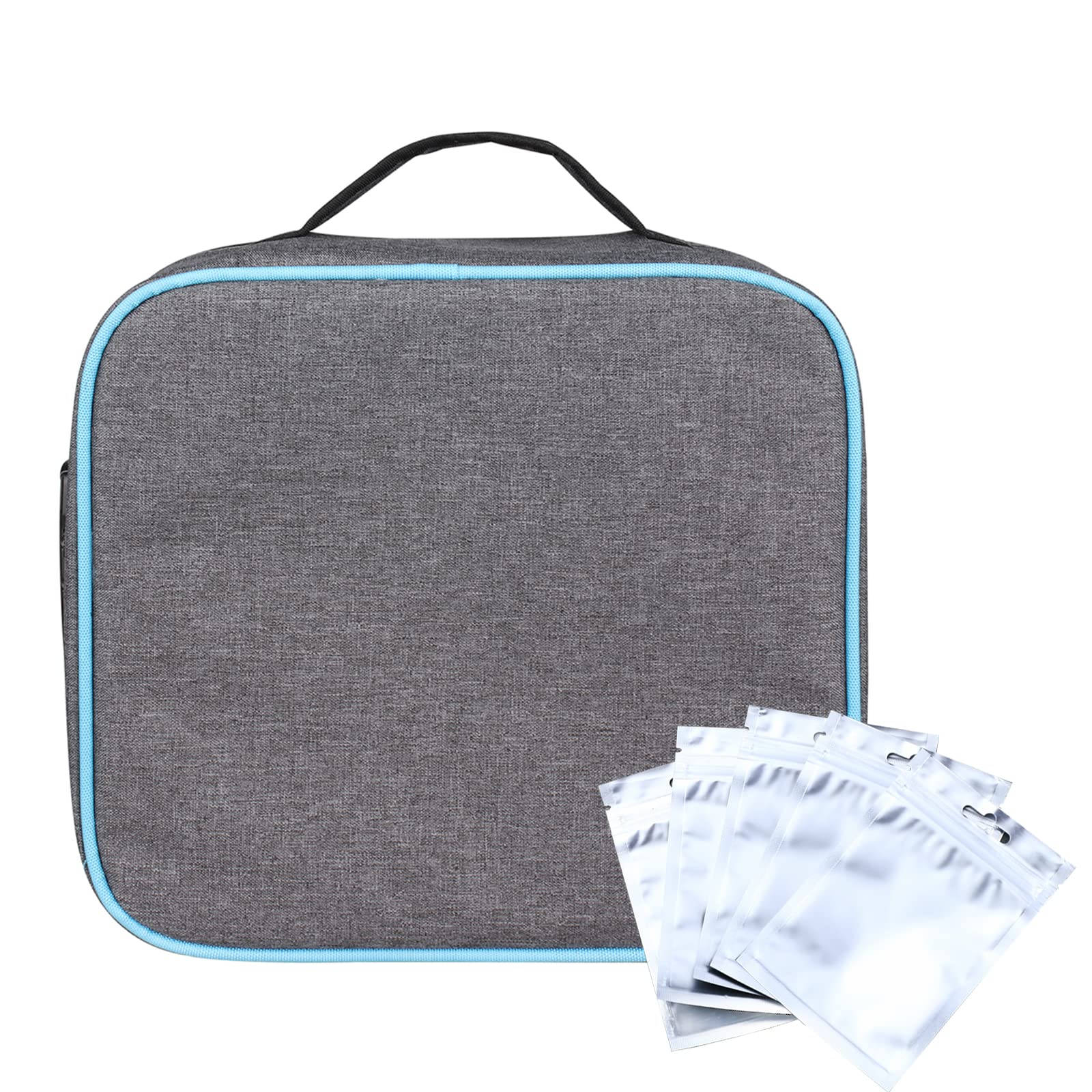 GEEDUD Smell Proof Bag with Combination Lock - Large Odor Proof Travel Storage Case Pouch (Gray) | Secure Storage for Cannabis, Cash & Valuables | Perfect for Travel, Camping & Outdoor Activities