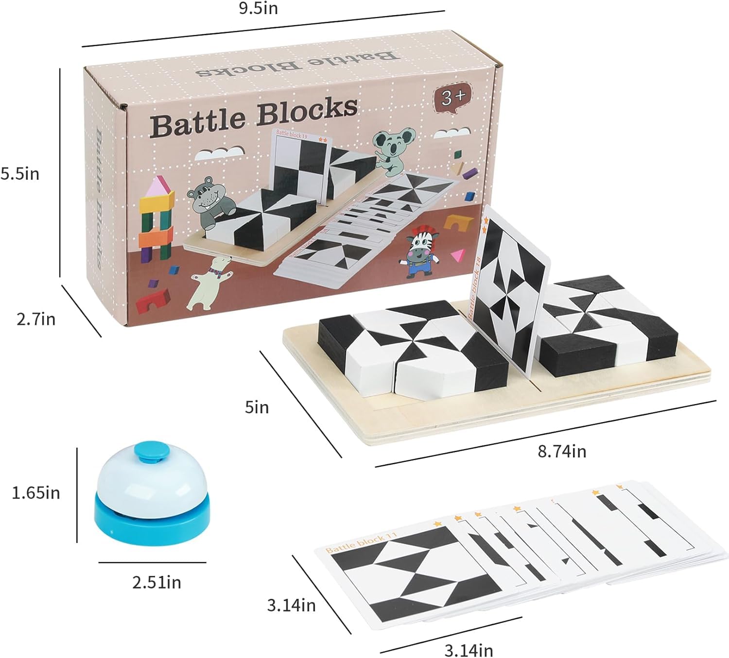 Brain Teaser Puzzle Game - 80 Challenge Wooden Blocks Logic Toy for Kids & Teens | STEM IQ Test Mind Game | Educational Birthday Gift & Stocking Stuffer for Boys & Girls | Perfect for Family Game Night & Classroom Learning Activities