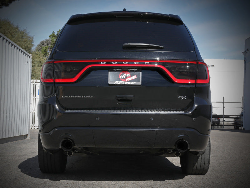 aFe 11-21 Dodge Durango V6 3.6L / V8 5.7L MACH Force XP 304 Stainless Steel Cat-Back Exhaust System with Black Tips - Performance Upgrade for Off-Roading & Towing