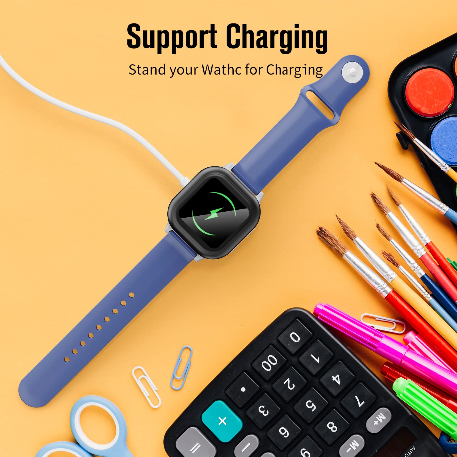 Gizmo Watch 2 Charging Dock - Fast Charger with 5ft Cable | White Color | Perfect for Kids' Smartwatch Charging at Home, School & Travel