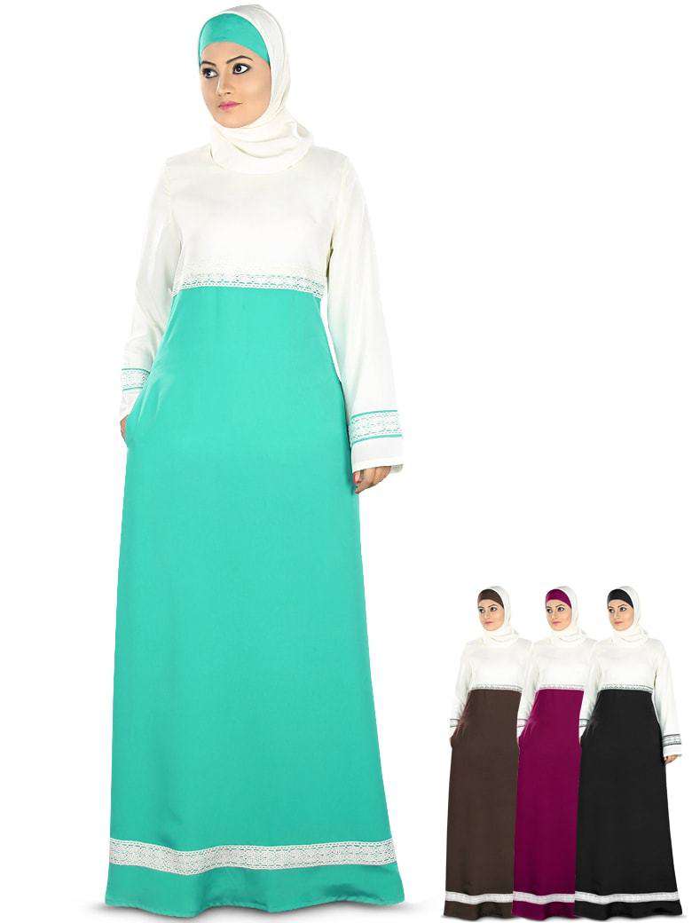 Elegant Ayshah Abaya for Women - Modest Islamic Dress - Perfect for Prayer, Eid, and Special Occasions