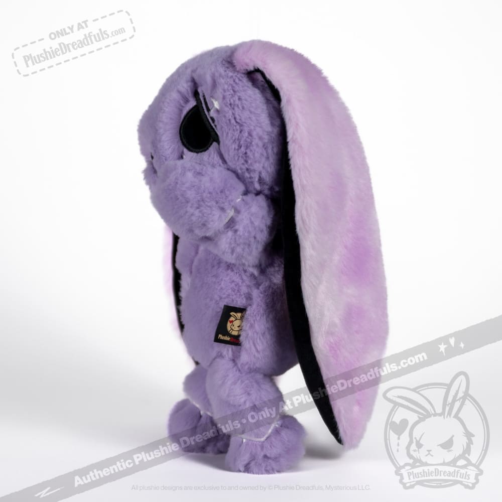 Plushie Dreadfuls Anxiety Rabbit Stuffed Animal - Purple Limited Edition Plush Toy for Stress Relief & Comfort | Perfect for Anxiety Support, Therapy, and Cuddling