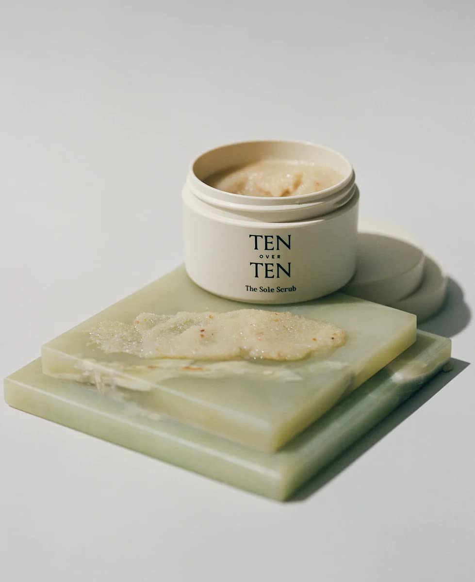 Tenoverten - The Sole Scrub Exfoliating Foot Treatment | Natural Foot Care for Soft, Smooth Feet | Clean & Non-Toxic Hand, Foot + Nail Care (6.8 oz | 200 ml) | Perfect for Pedicures, At-Home Spa Days & Dry Skin Relief