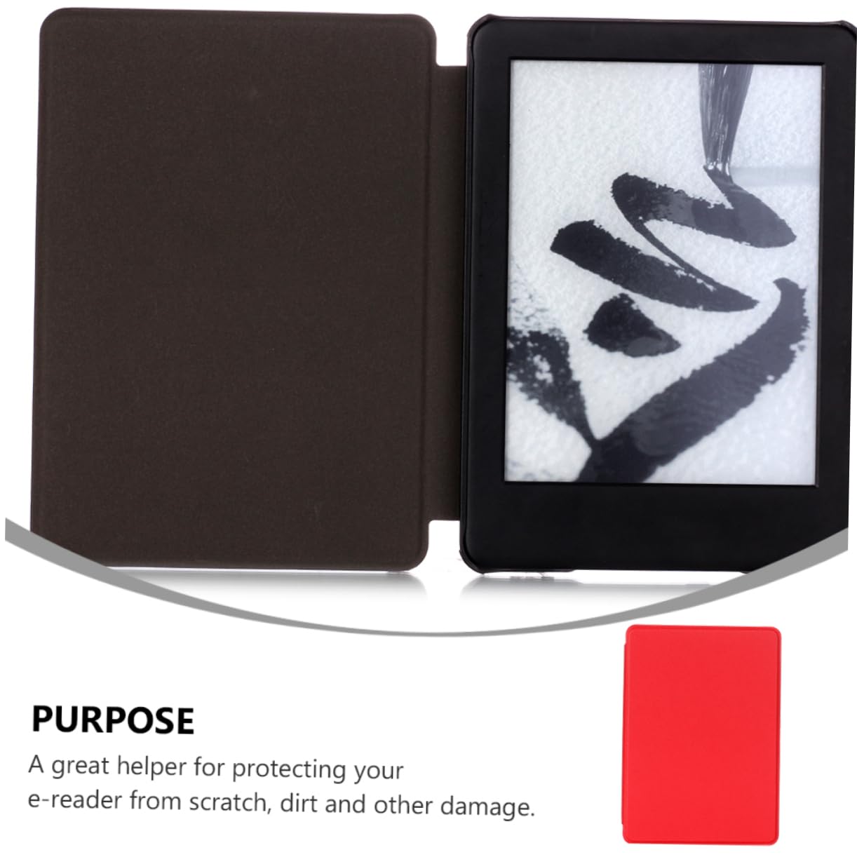 Mikikit Ultra-Thin Genuine Leather E-Reader Case Cover for 2019 658 E-Book Reader - Protective Screen Cover | Perfect for Reading, Travel & Daily Commute