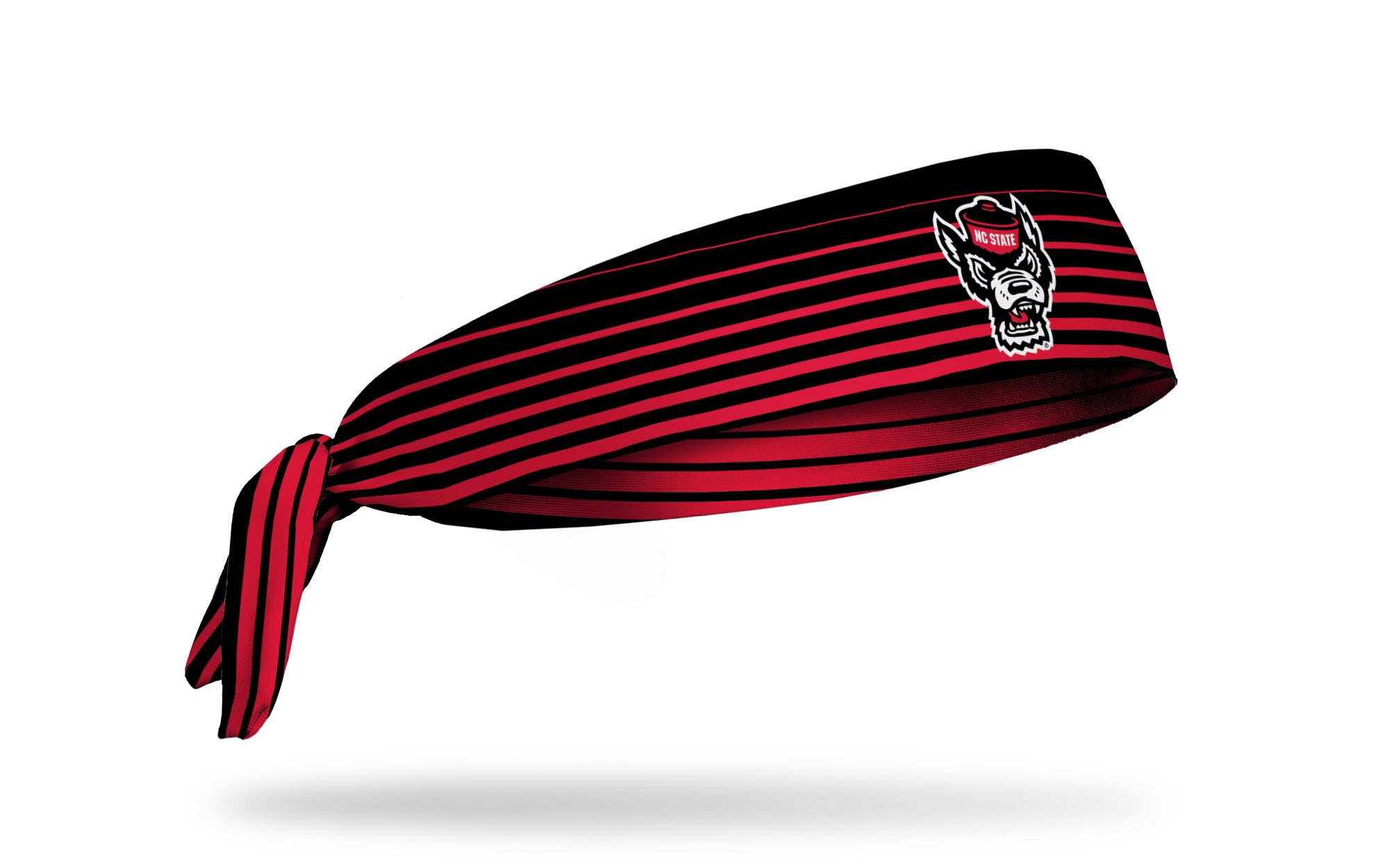 North Carolina State University Gradient Stripe Flex Tie Headband - Adjustable Sports Headband for Women & Men - Perfect for Running, Yoga, Workouts and School Spirit