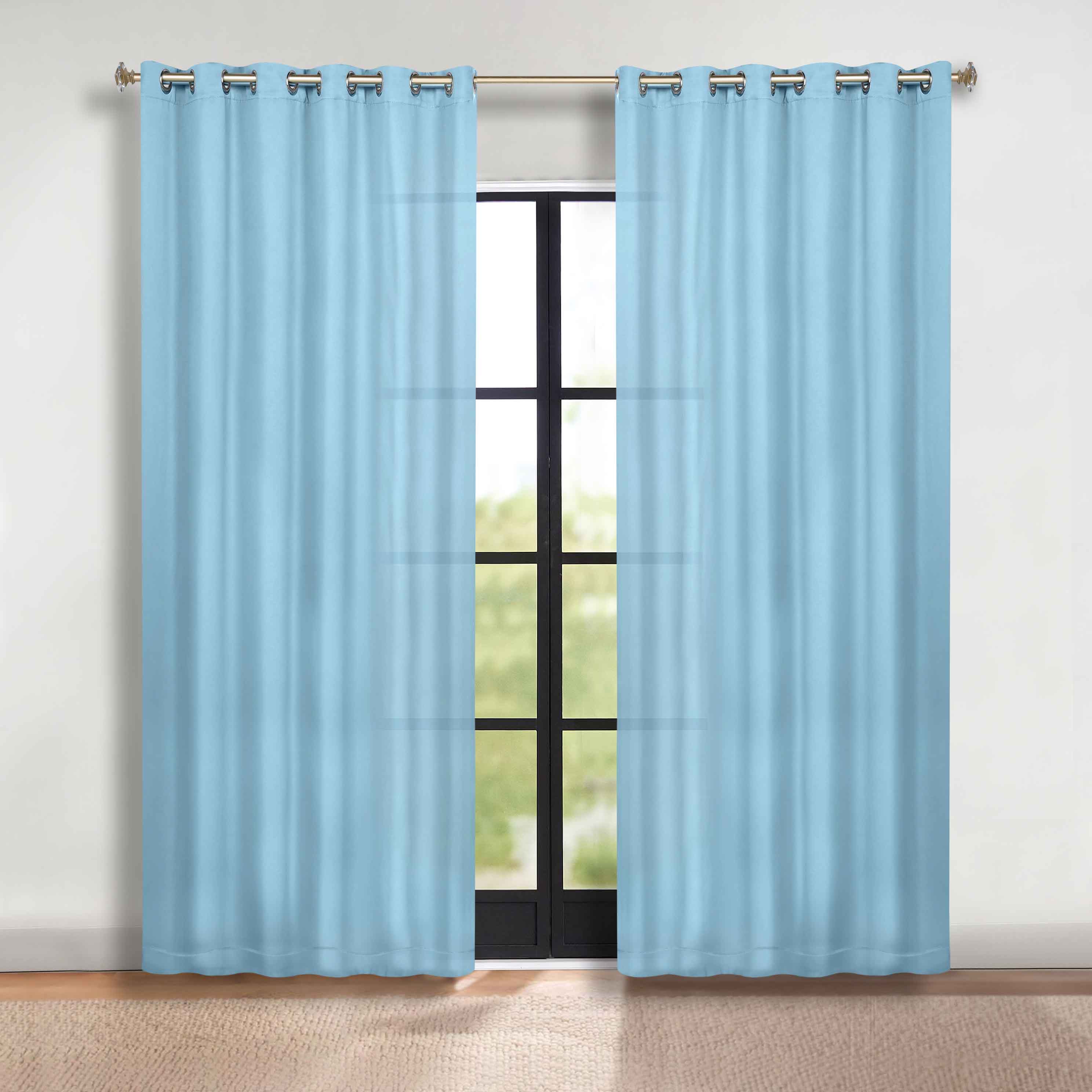 Blackout Curtains for Bedroom - Classic Modern Solid Room Darkening Curtain Panels, Set of 2 - Perfect for Home Theater, Nursery & Light Sleepers