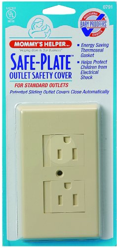 25-Pack Standard Almond Electrical Outlet Covers - Childproof Safety Plates for Baby Proofing Homes, Offices & Nurseries - Durable & Easy to Install