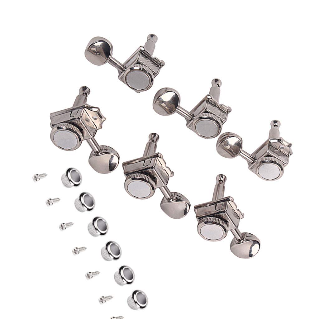 Premium 6R Locking Guitar Tuners - Vintage & Electric Guitar Machine Heads for Precise Tuning | Perfect for Stage Performances, Studio Recording & Guitar Maintenance