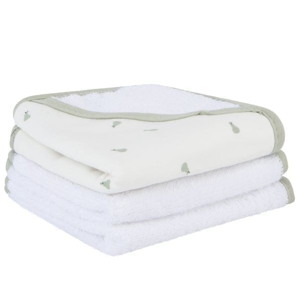 Elys & Co 3 Pack Premium Soft Washcloths - Ultra Absorbent Bath & Face Towels for Spa, Baby Care & Makeup Removal