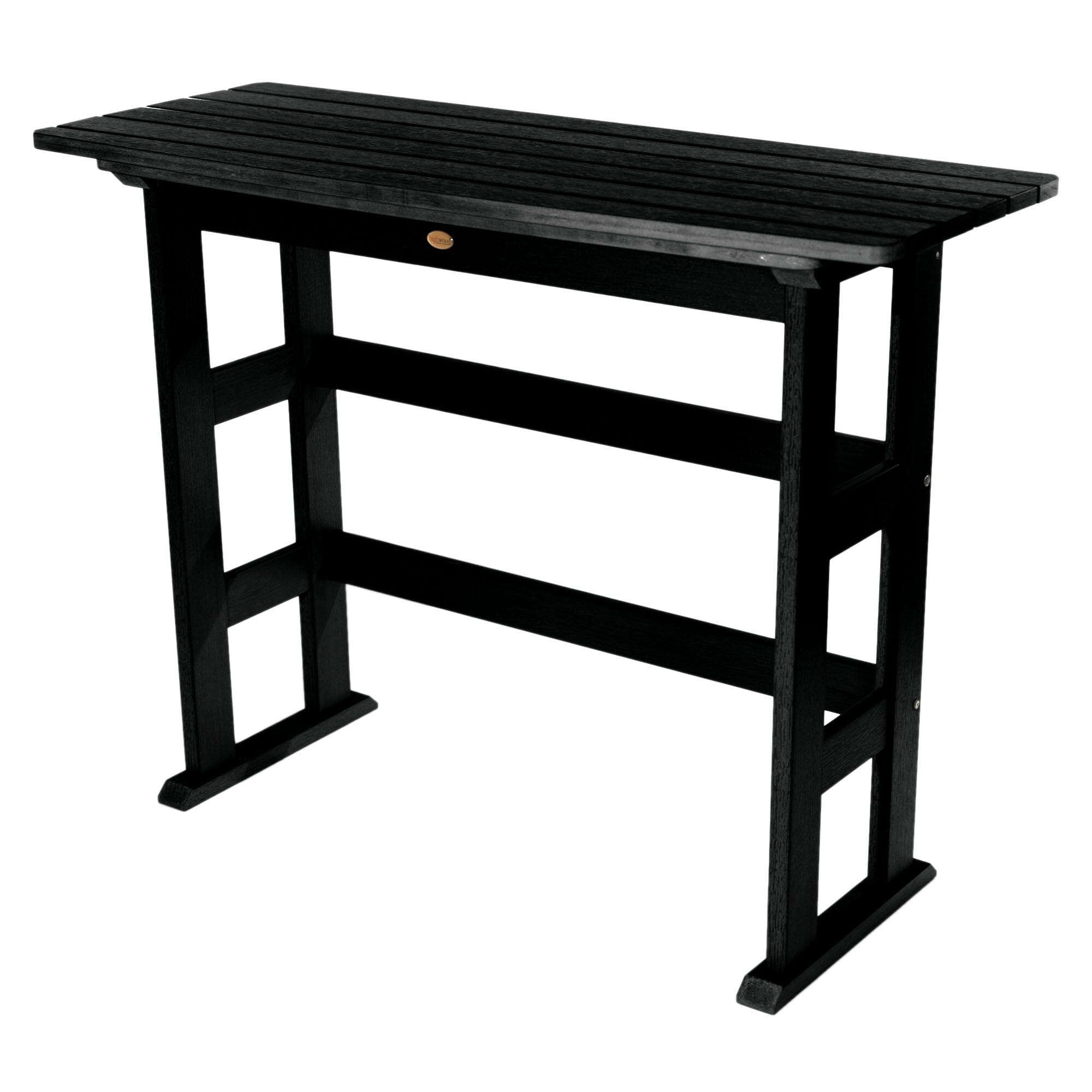 Refurbished Lehigh Bar Height Balcony Table - Outdoor Bistro Set for Patio, Deck & Small Spaces - Perfect for Coffee, Dining & Relaxing