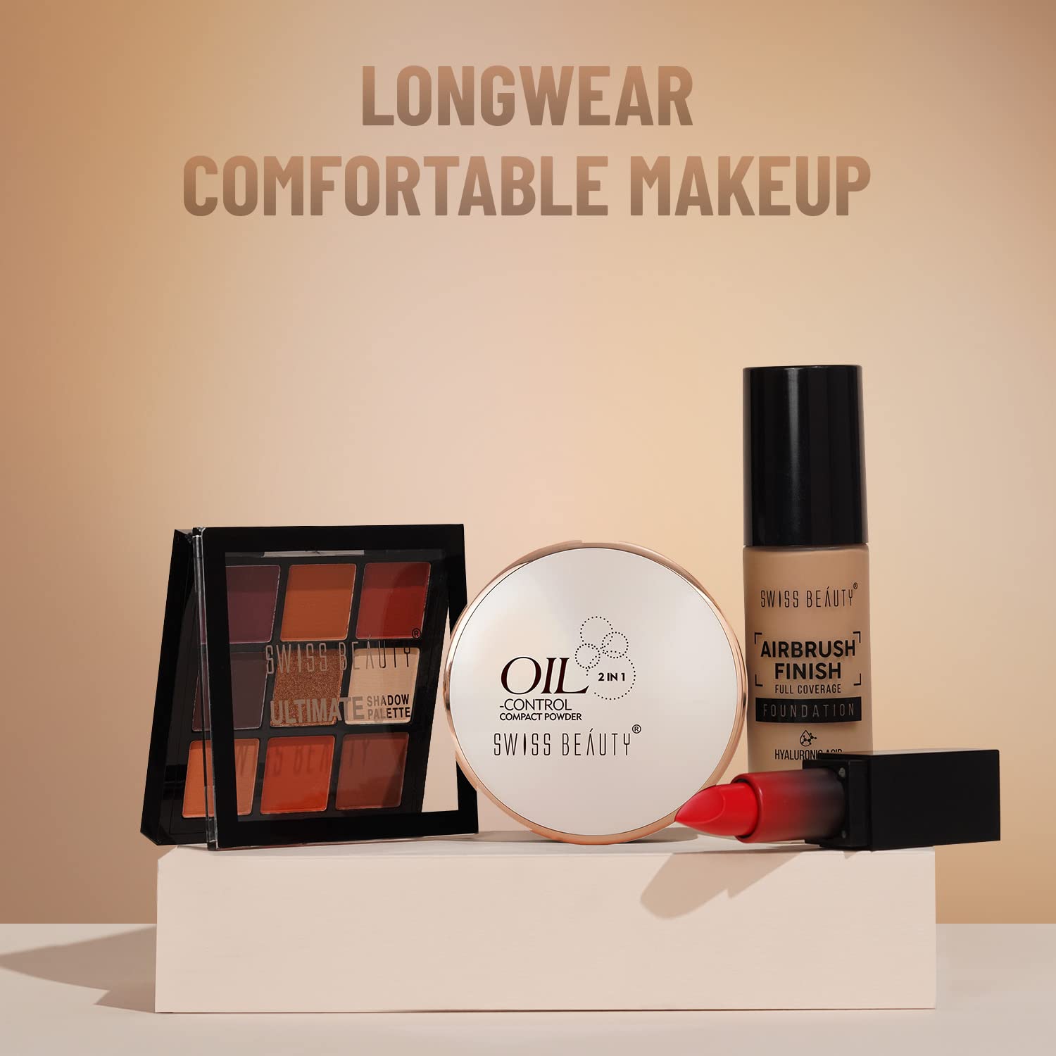 Swiss Beauty Oil Control Compact Powder - Lightweight Matte Finish for Flawless Skin | Shade 01 Pearl-Ivory, 20g | Perfect for Daily Makeup & Touch-Ups