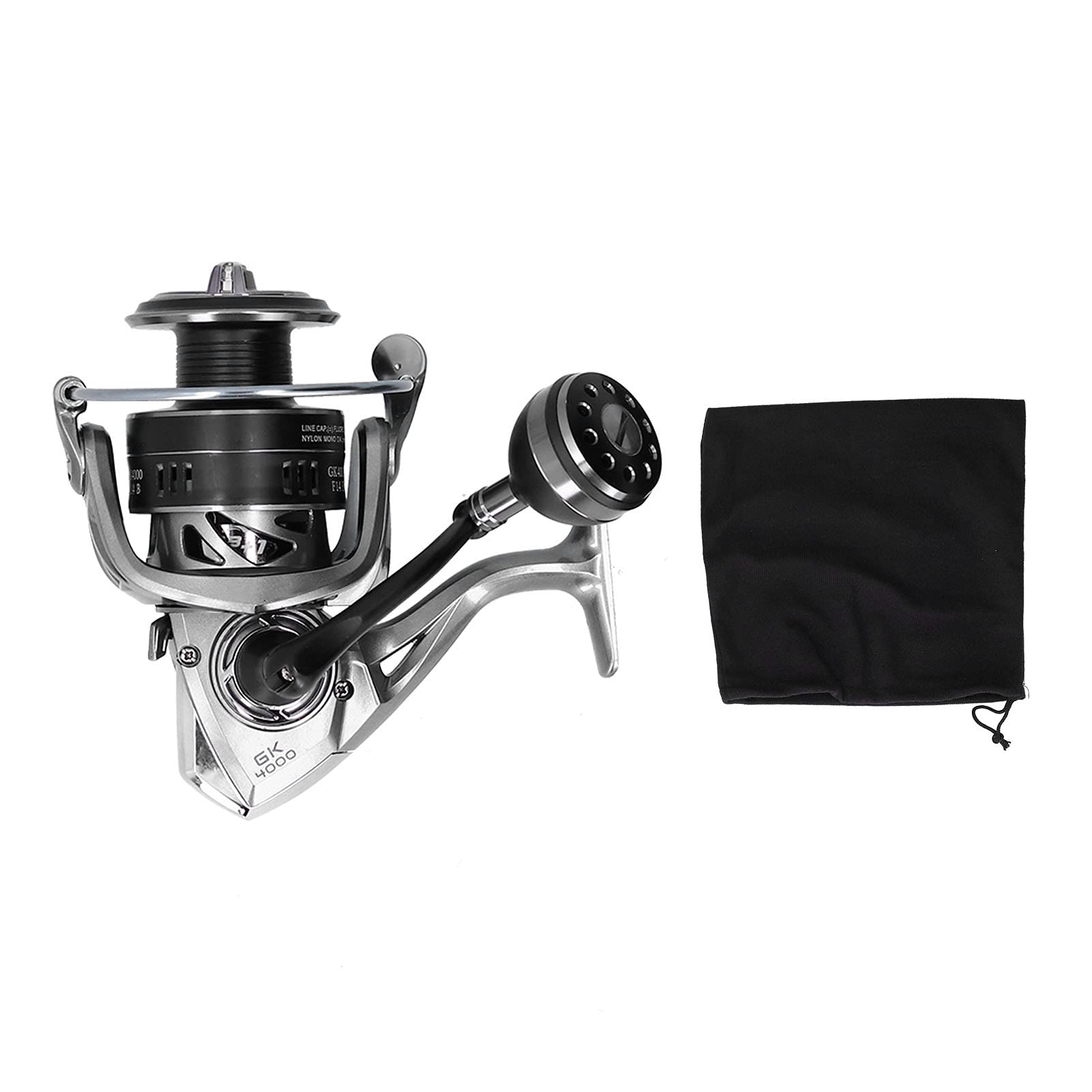 GK4000 Metal Spool Fishing Reel - Saltwater Fishing Gear with Durable Wheel for Sea Fishing, Camping & Outdoor Activities | Perfect for Deep Sea Angling, Shore Fishing & Boat Trips