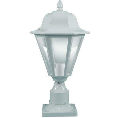 GM131-W Daniella Post Top Fixture with Clear Glass - 13W GU24 Base DL-S13 - Modern Outdoor Lighting for Patio, Garden, and Pathway