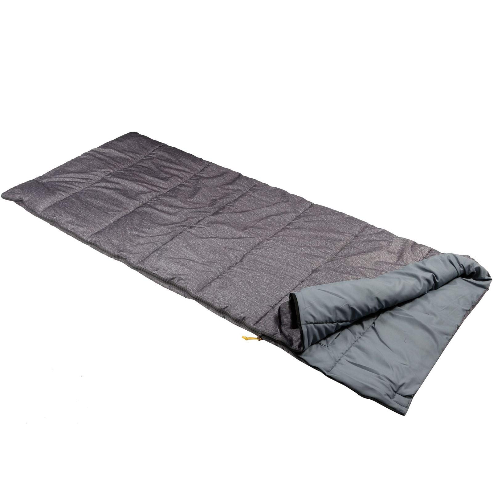 Great Outdoors Maui Single Sleeping Bag - Lightweight & Waterproof for Camping, Hiking & Backpacking - One Size Fits Most Adults (Gray Marl)