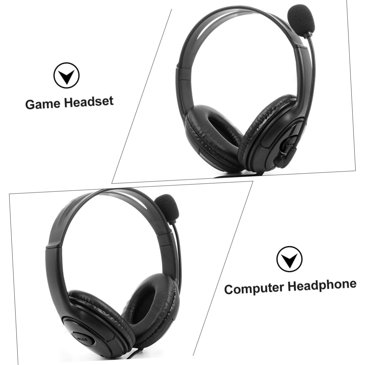 Gadpiparty 3 Pack Gaming Headset with Noise Cancelling Microphone - USB Wired Computer Headphones for PC, PS4, Xbox - Perfect for Online Gaming, Streaming & Conference Calls