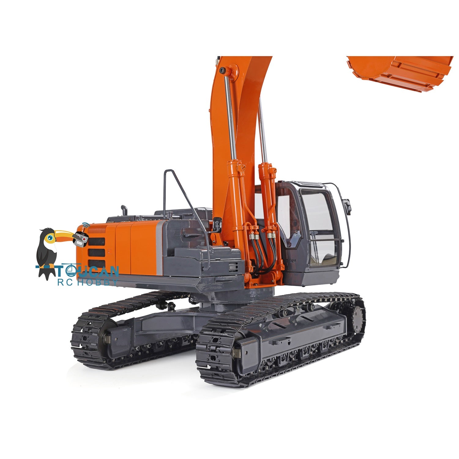 1/12 Scale DIM H3 360 RC Excavator Toy - Metal Hydraulic Construction Vehicle with Tracked Chassis, LED Light System, ESC Motor & Servo Valve - Perfect for Construction Simulation, RC Hobbyists and Collectors