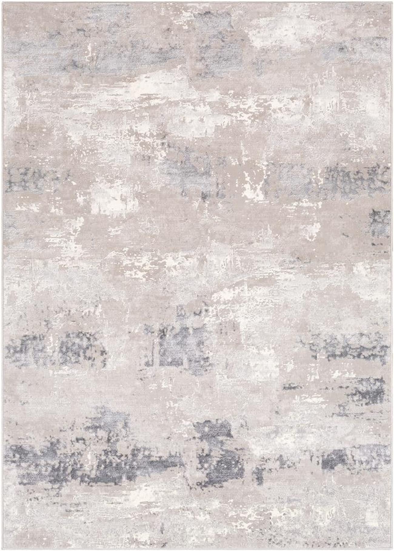 Mark&Day Modern Charcoal Area Rug 2x3 ft - Soft Non-Slip Living Room Rug, Bedroom Carpet, Kitchen Mat in White/Beige/Black (2' x 2'11