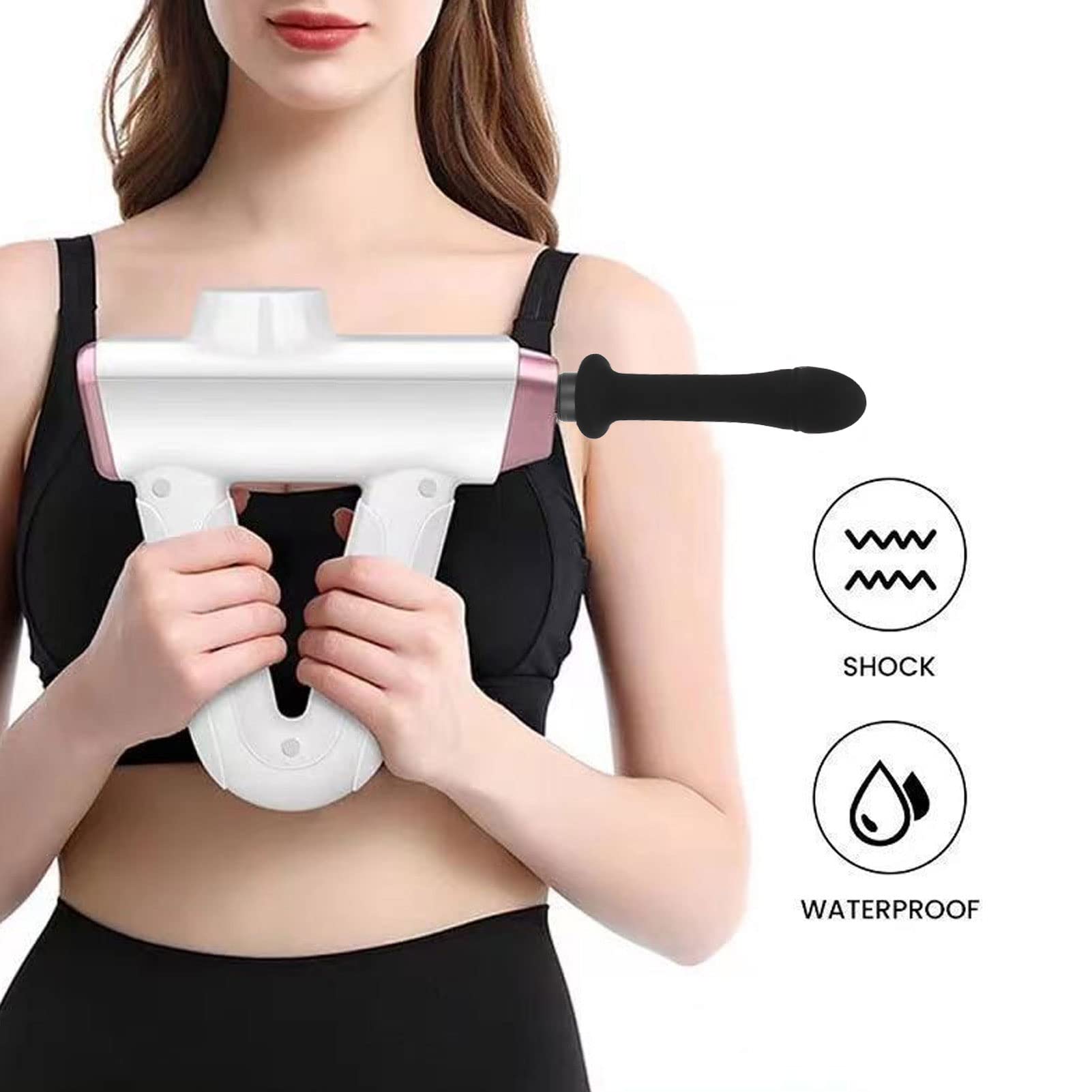 18mm Fascia Gun Replacement Head & 15-16mm Muscle Massage Head - Deep Tissue Massage for Pain Relief, Sports Recovery & Relaxation at Home or Gym