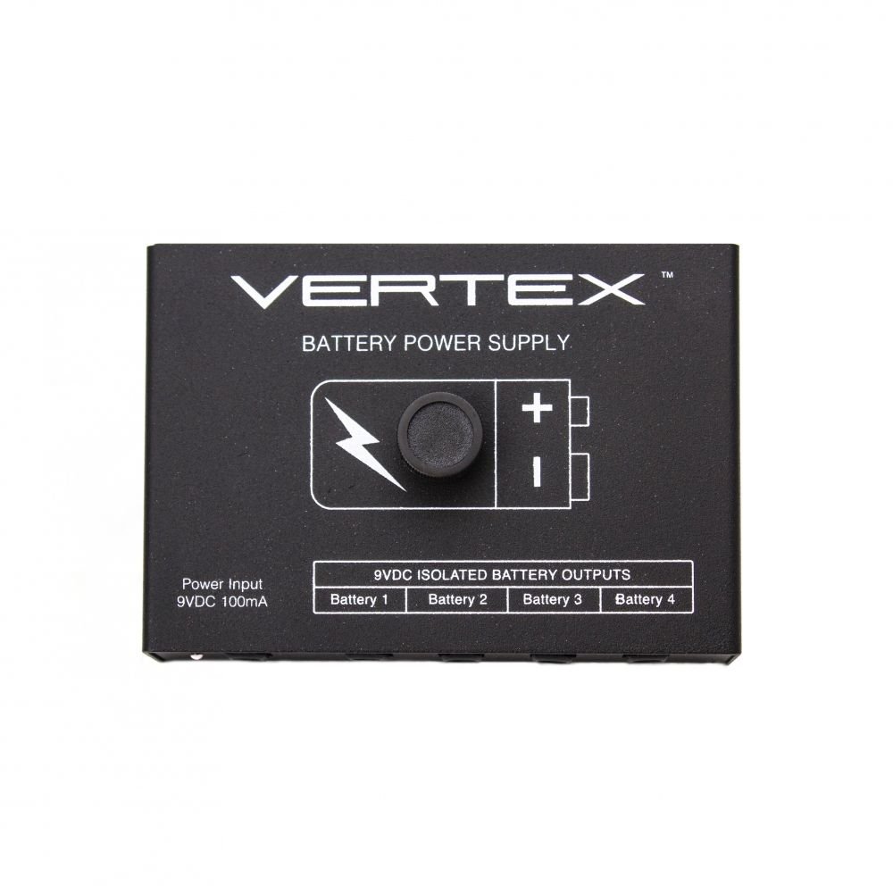 Vertex Effects Professional Guitar Pedal Power Supply - 4 Isolated 9V Outputs & 1 Input for Guitar/Bass Effects Pedals (5