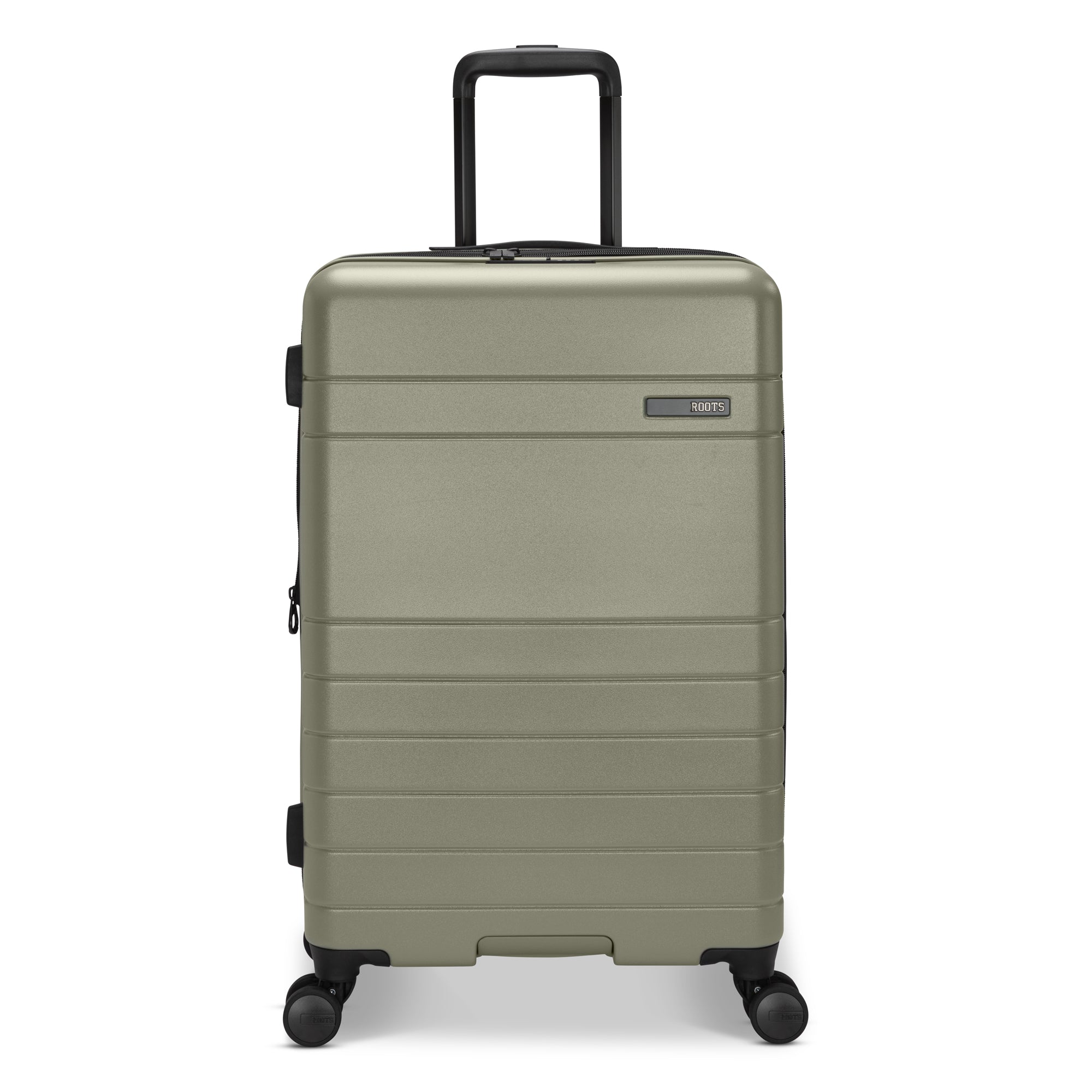 Roots Travel Expandable Spinner 24 Medium Luggage - Lightweight Carry-On Suitcase with 360° Wheels for Business Trips & Weekend Getaways