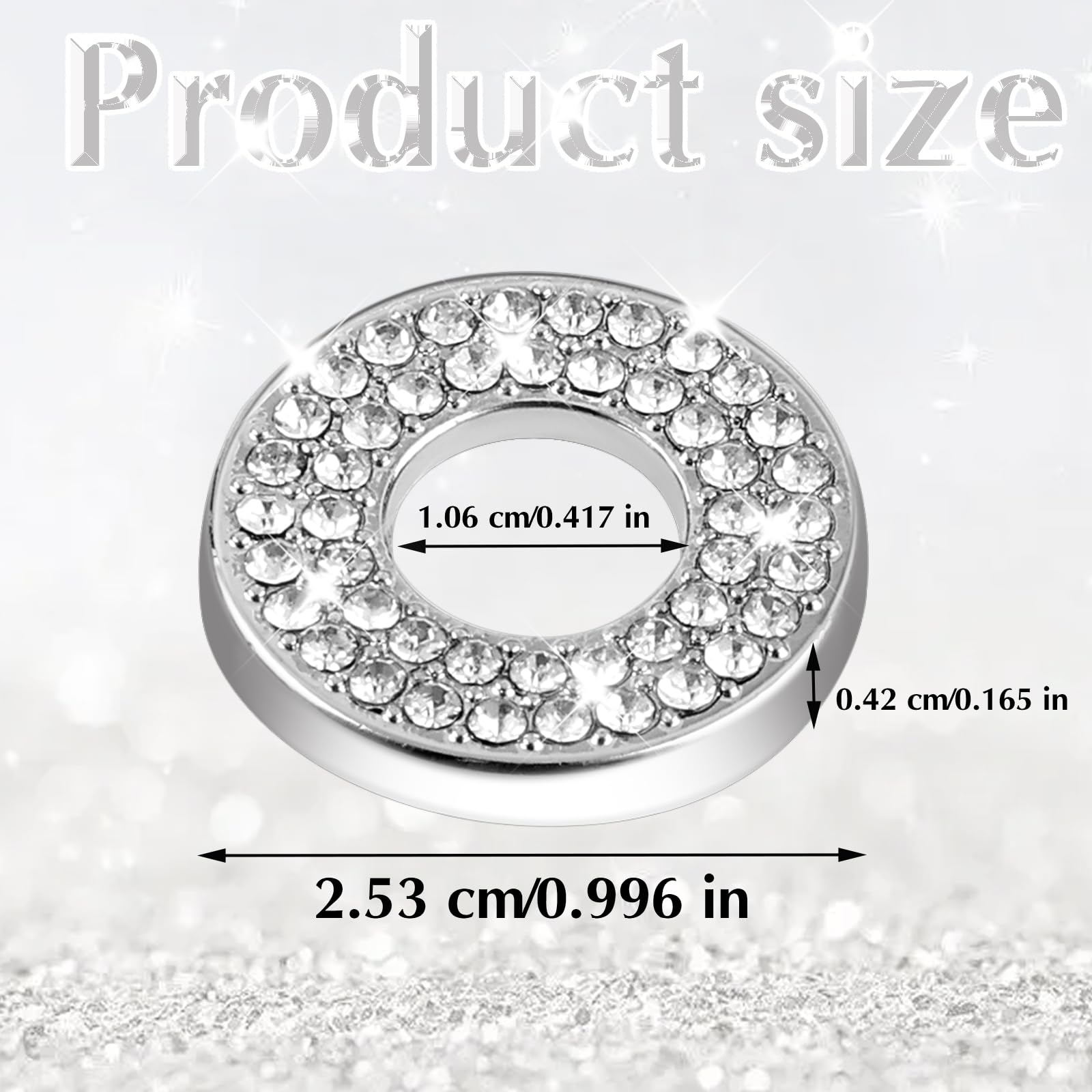 4PCS Car Door Lock Cover - Bling Rhinestone Stickers for Women & Girls | Universal Interior Decor for Vehicle Door Lock Pull Rod Bolt | Enhance Your Car's Style & Elegance
