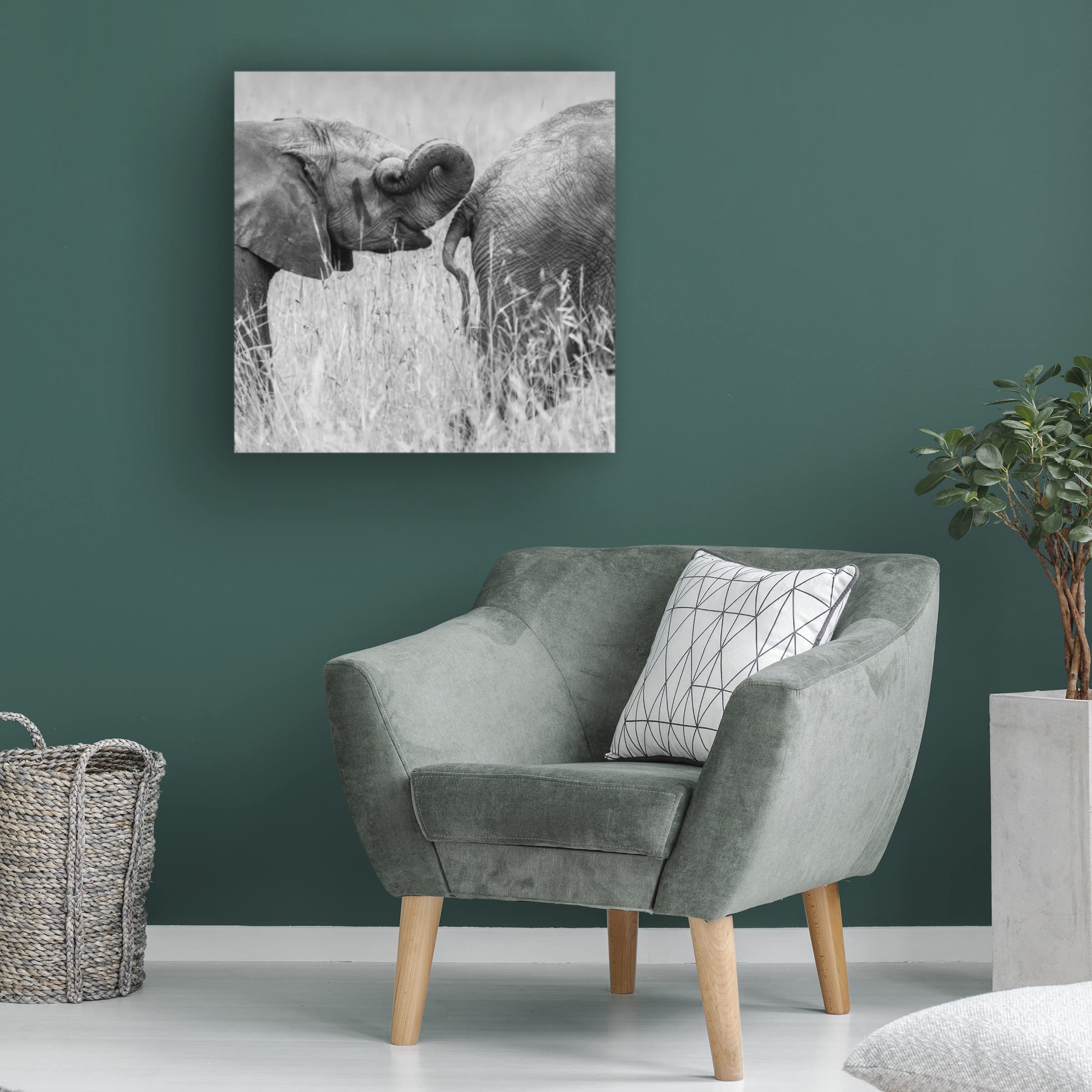 Trademark Fine Art 'Itrunk' Canvas Painting by Mohammed Alnaser - Modern Wall Art for Living Room, Bedroom & Office Decor