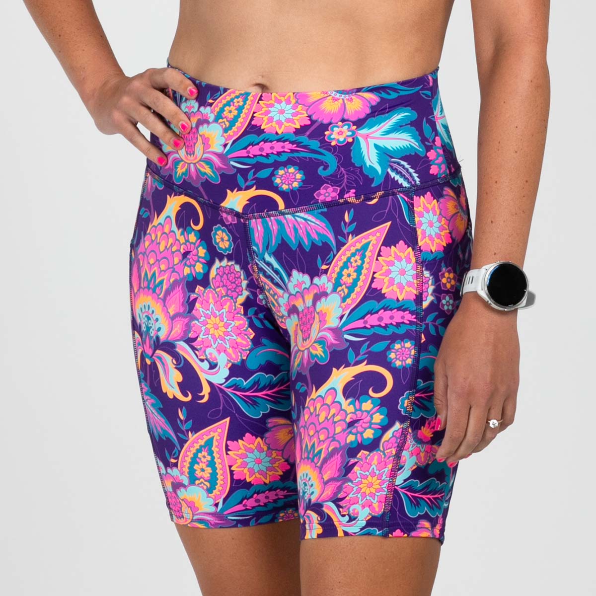 Women's Limited Edition Running Pulse Long Shorts by Utopia - High-Performance Athletic Shorts for Running, Yoga & Gym Workouts