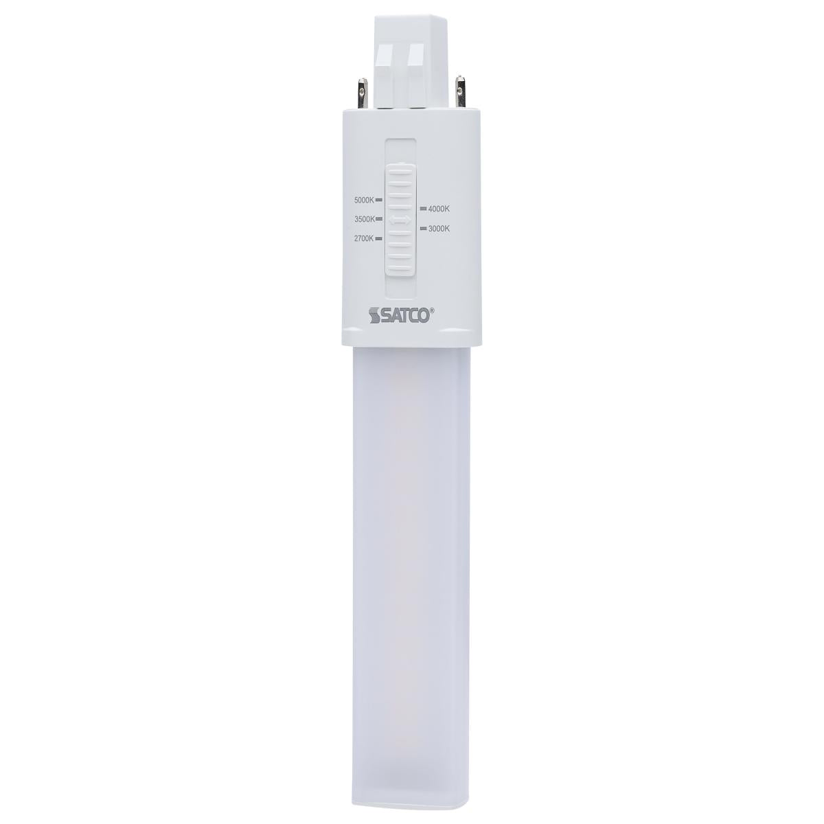 2 Pin PL LED Bulb - 6W, 650 Lumens, Ballast Bypass, 2700K-5000K Color Temperature, GX23 Base - Energy Saving Light for Home, Office & Commercial Spaces