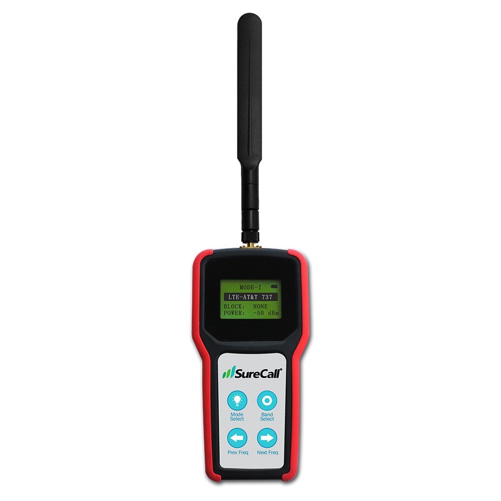 SureCall SC-METER-01 Five-Band RF Signal Meter for 4G LTE, Cellular, PCS & AWS Networks - Professional Cell Phone Signal Booster Installation Tool for Home, Office & Commercial Use