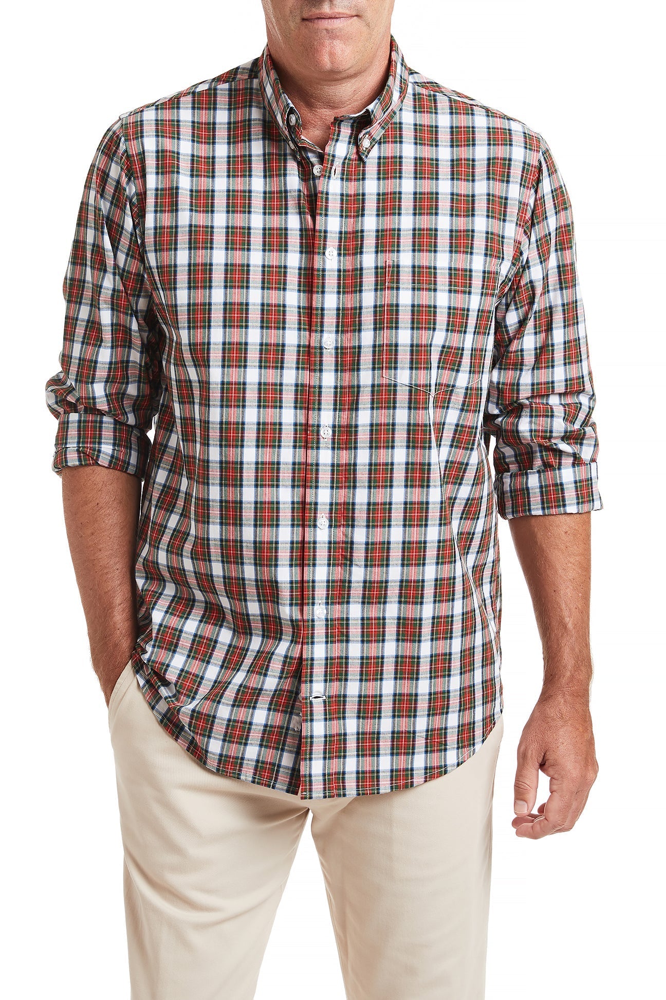 Women's Chase Shirt Dress in Classic Stewart Tartan Plaid - Stylish Casual & Office Wear for Fall & Winter