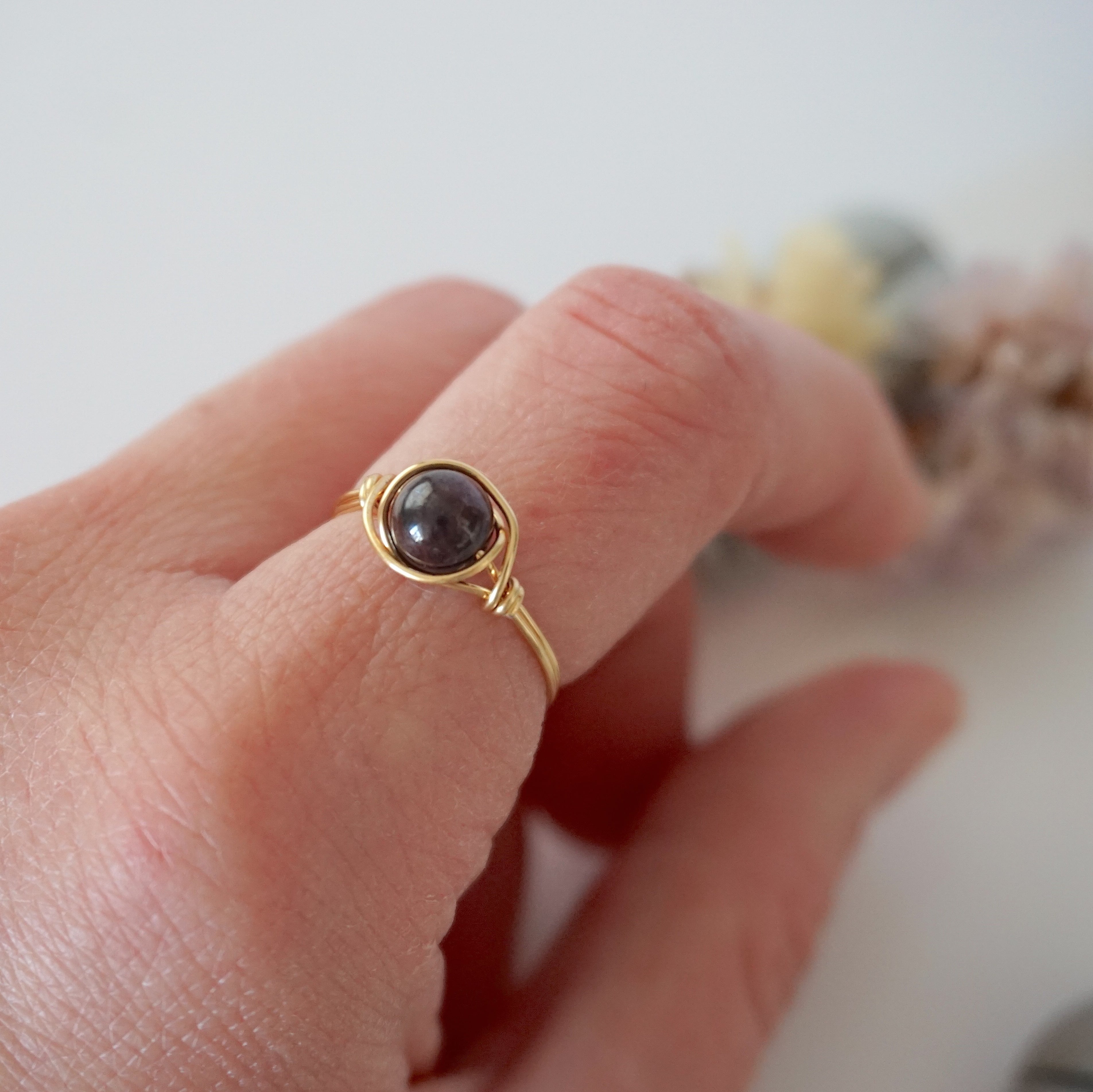 Gorgeous Garnet Birthstone Ring for Women - January Birthstone Jewelry, Dainty Stackable Ring, Perfect Gift for Mom, Wife, Daughter | Ideal for Birthday, Anniversary, Valentine's Day